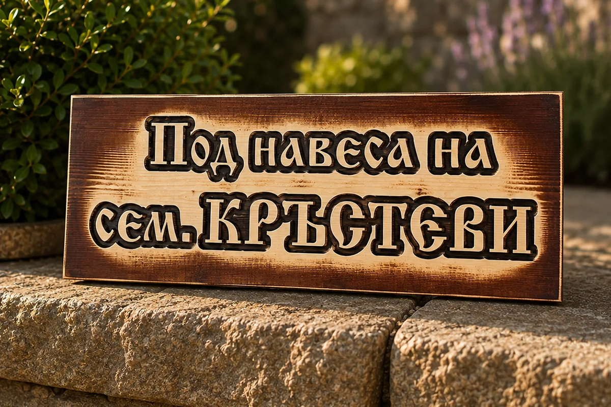 Дървена табела с надпис по поръчка: малкият детайл, който дава име на мястото Дървена табела с надпис по поръчка: малкият детайл, който дава име на мястото